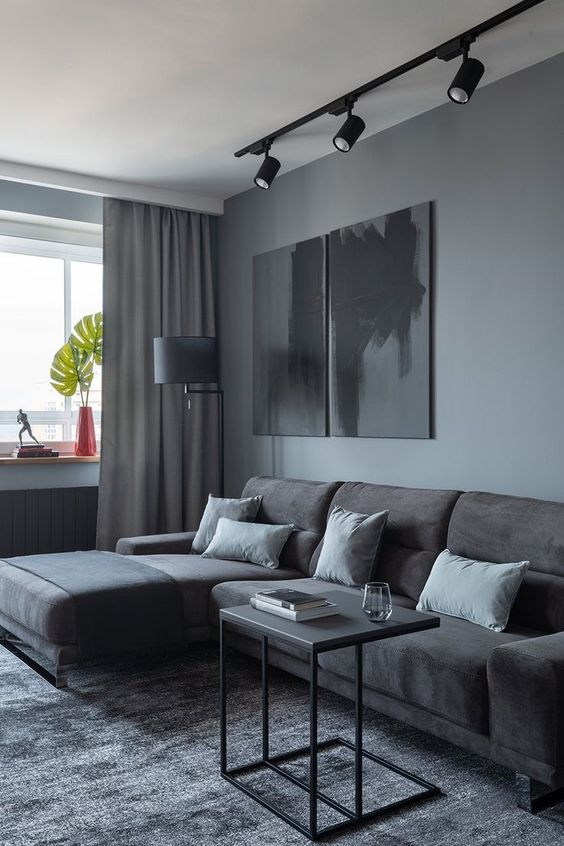 серый цвет в дизайне квартиры
